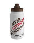 ELITE Cycling water bottle - FLY AG2R 550ml - white/brown