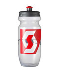 Cycling water bottle - SCOTT 550 ml  - red/transparent