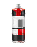 Cycling water bottle - CRYSTAL OMBRA 550 ml - transparent/red/black