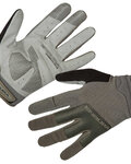 Cycling long-finger gloves - HUMMVEE PLUS II - green/grey