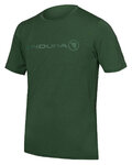 Cycling short sleeve t-shirt - SINGLETRACK MERINO - green