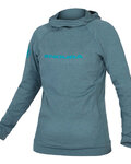 hoodie - SINGLETRACK LADY - blue