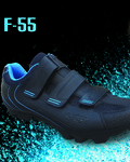 FLR Cycling shoes - F55 MTB - black/blue