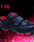 FLR Cycling shoes - F65 MTB - black/red