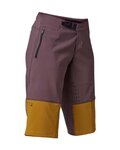 FOX Cycling shorts without bib - DEFEND SHORTS LADY - brown