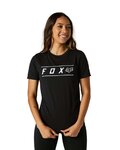 FOX Cycling short sleeve t-shirt - PINNACLE LADY - black