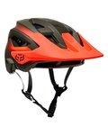 FOX Cycling helmet - SPEEDFRAME PRO FADE - orange/green