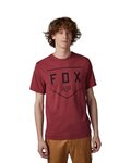 FOX Cycling short sleeve t-shirt - SHIELD - bordeaux