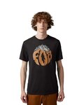 FOX Cycling short sleeve t-shirt - TURNOUT - black