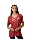 FOX Cycling short sleeve t-shirt - BOUNDARY LADY - red