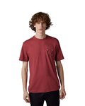 FOX Cycling short sleeve t-shirt - HINKLEY PREMIUM - bordeaux