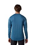 FOX Cycling summer long sleeve jersey - RANGER TRU DRI - blue