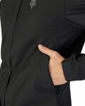 FOX Cycling rain jacket - RANGER 2.5 WATER - black
