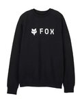 FOX hoodie - ABSOLUTE FLEECE CREW - black