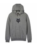 FOX hoodie - FOX HEAD FLEECE PO - grey