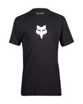 FOX Cycling short sleeve t-shirt - FOX HEAD PREMIUM - black