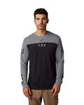 FOX Cycling long sleeve t-shirt - EFEKT - black/grey