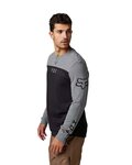 FOX Cycling long sleeve t-shirt - EFEKT - black/grey