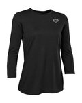 FOX Cycling short sleeve jersey - RANGER 3/4 LADY - black