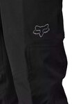 FOX Cycling long trousers withot bib - DEFEND 3-LAYER WATER - black