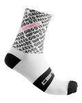 CASTELLI Cyclingclassic socks - GIRO 103 - black/white