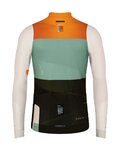 GOBIK Cycling winter long sleeve jersey - COBBLE - black/ivory/green/orange