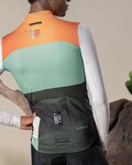 GOBIK Cycling winter long sleeve jersey - COBBLE - black/ivory/green/orange