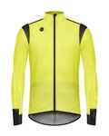 GOBIK Cycling rain jacket - PLUVIA - yellow/black