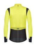 GOBIK Cycling rain jacket - PLUVIA - yellow/black