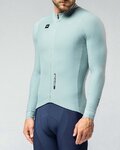 GOBIK Cycling winter long sleeve jersey - PACER SOLID - light green