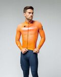 GOBIK Cycling winter long sleeve jersey - HYDER - orange