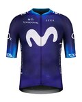 GOBIK Cycling short sleeve jersey - MOVISTAR 2023 - white/blue