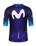 GOBIK Cycling short sleeve jersey - MOVISTAR 2023 - white/blue