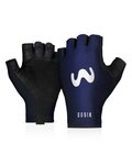 GOBIK Cycling fingerless gloves - MOVISTAR 2023 RIVAL - blue/white