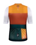 GOBIK Cycling short sleeve jersey - STARK NECTAR - green/orange/white