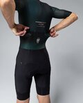 GOBIK Cycling skinsuit - AERO BROOKLYN K10 - green/black