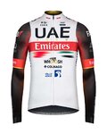 GOBIK Cycling winter long sleeve jersey - UAE 2022 PACER - white/red