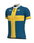 ALÉ Cycling short sleeve jersey - GROUPAMA FDJ 2020 - yellow/blue