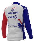 ALÉ Cycling winter long sleeve jersey - GROUPAMA FDJ 2021 - red/blue/white