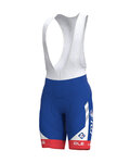ALÉ Cycling bib shorts - GROUPAMA FDJ 2019 - white/red/blue