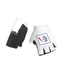 ALÉ Cycling fingerless gloves - GROUPAMA FDJ 2019 - white