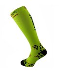 HAVEN Cycling knee-socks - EVOTEC SILVER - black/yellow