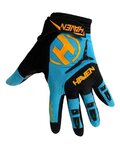 HAVEN Cycling long-finger gloves - DEMO LONG - blue/orange