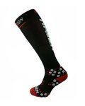 HAVEN Cycling knee-socks - EVOTEC SILVER - white/black