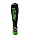 HAVEN Cycling knee-socks - EVOTEC SILVER - black/green