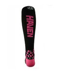 HAVEN Cycling knee-socks - EVOTEC SILVER - pink/black