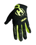 HAVEN Cycling long-finger gloves - DEMO LONG - black/green