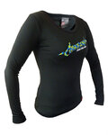 HAVEN Cycling summer long sleeve jersey - AMAZON LADY LONG MTB - black/green