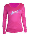 HAVEN Cycling summer long sleeve jersey - AMAZON LADY LONG MTB - pink