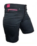 HAVEN Cycling shorts without bib - AMAZON LADY - black/pink
